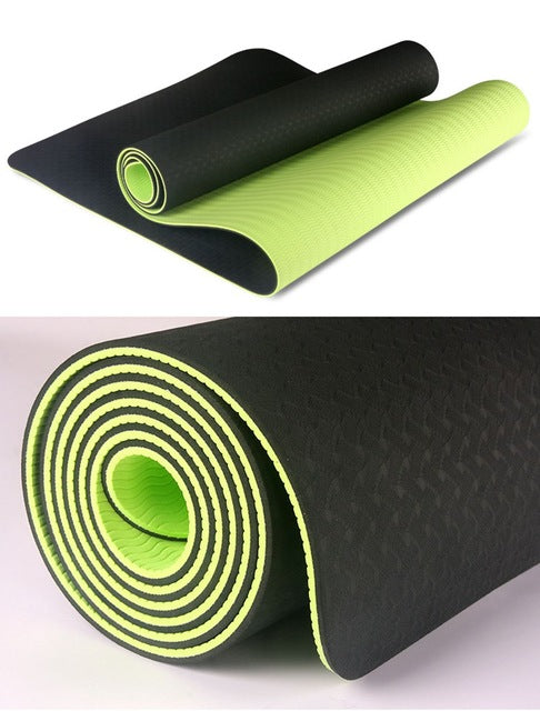 2020 latest  Yoga Mat with Position Line Non Slip Carpet Mat For Beginner Environmental Fitness Gymnastics Mats